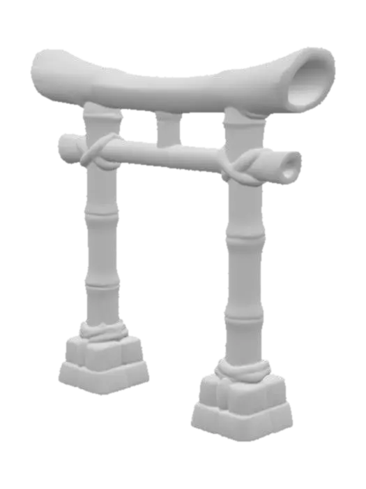 3D model for Bamboo Torii Gate
