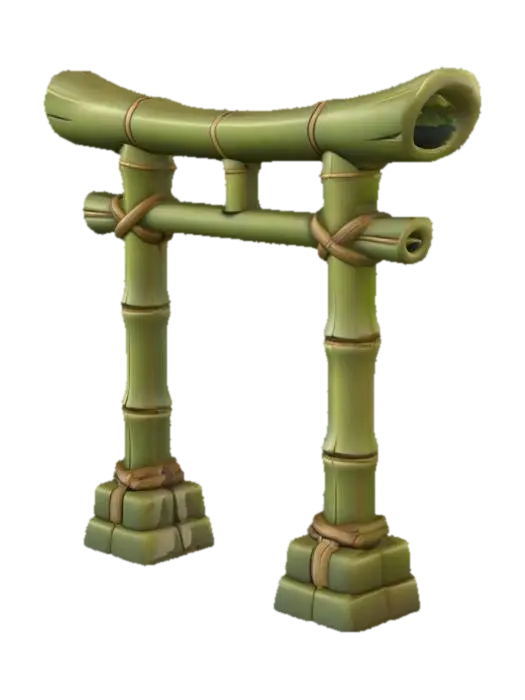 3D model for Bamboo Torii Gate