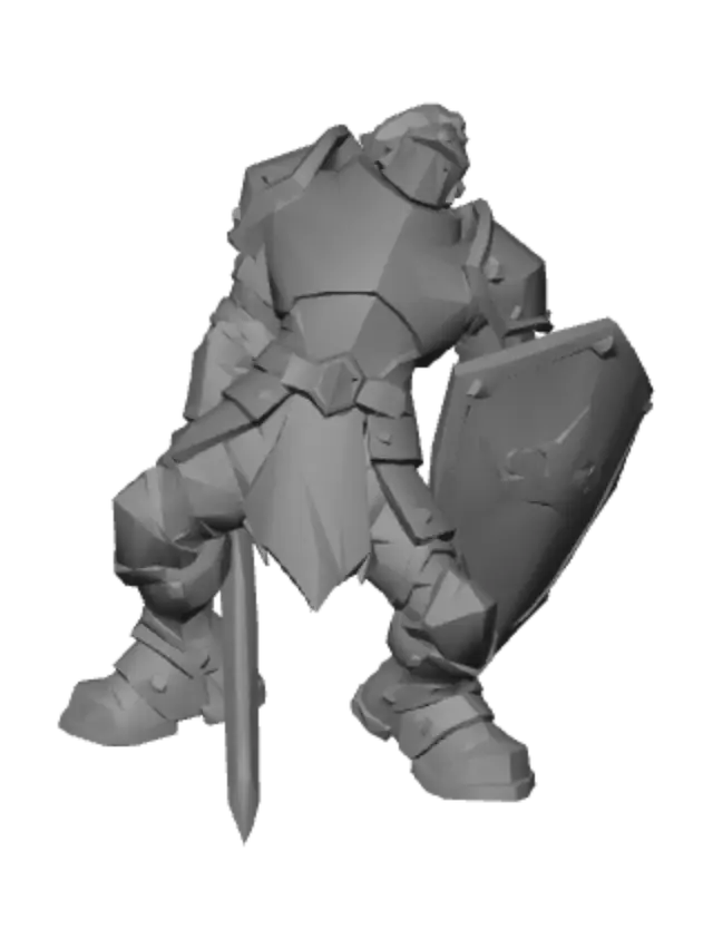 3D model for Gilded Crown Knight