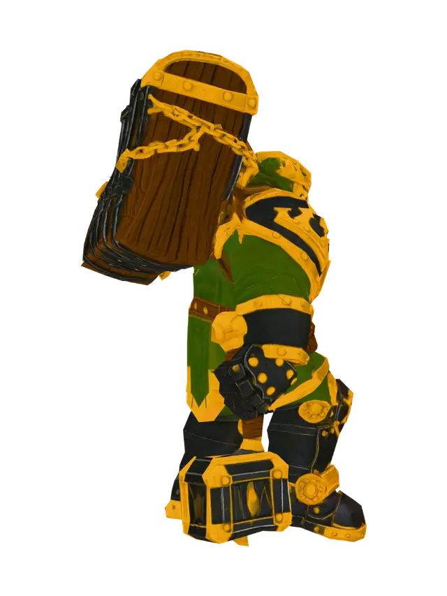 Crownguard Knight 3D model, vytvořený pomocí AI