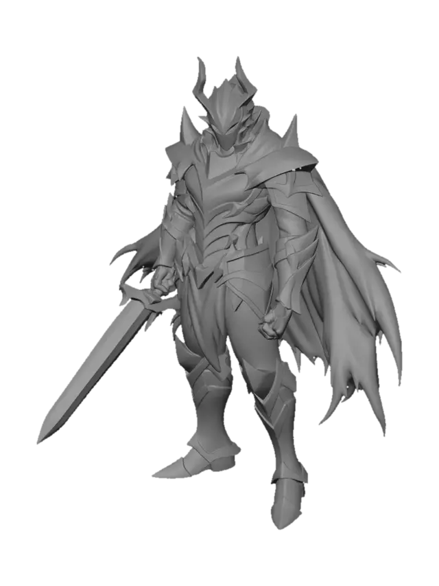 3D model for Shattered Knight