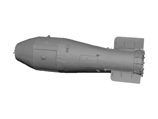 3D model for Orbital Rocket Stage with Radiation Emblem