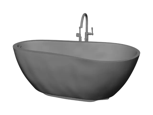 3D model for Modern Freestanding Bathtub Display