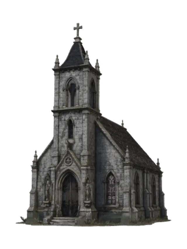 3D model for Gothic Stone Church