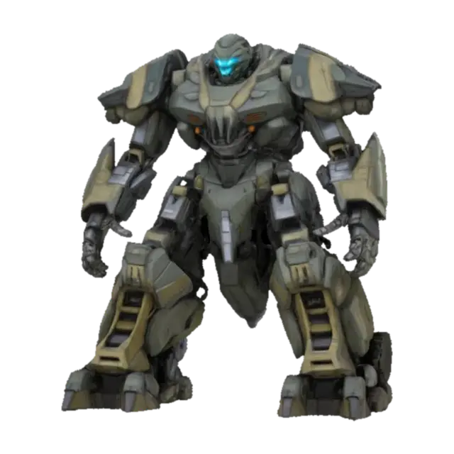 rock gondzzila giant mecha - Kaiju 3D model, vytvořený pomocí AI