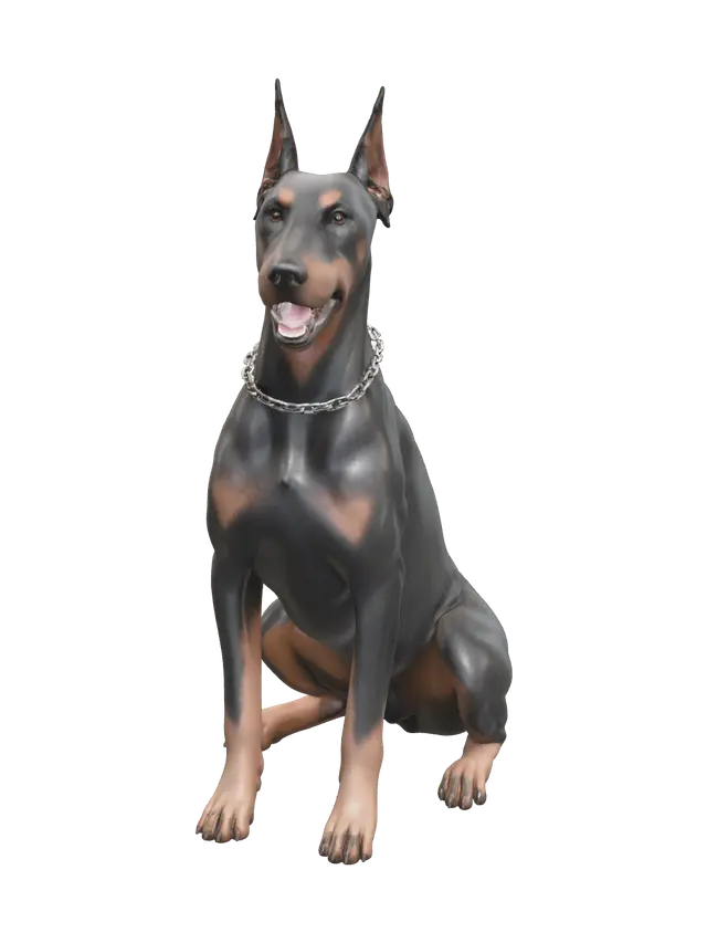 Stylized Guarddog - Mutt 3D model, vytvořený pomocí AI