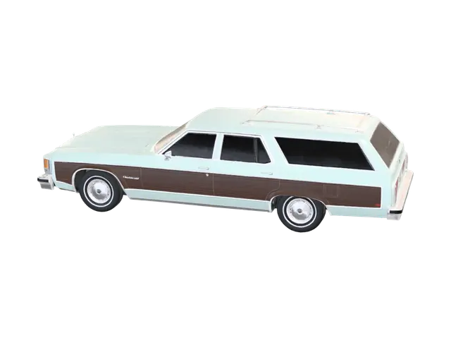 Oldsmobile Custom Cruiser - 1970s 3D model, vytvořený pomocí AI