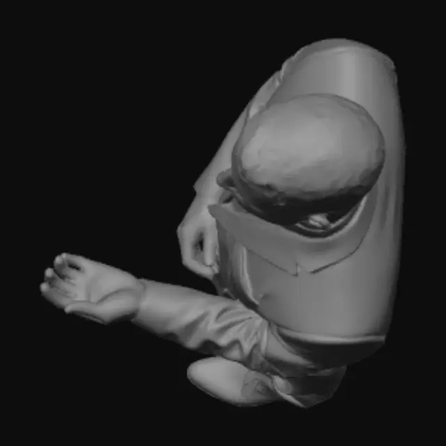3D model for Suited Executive Adjusting Cuff