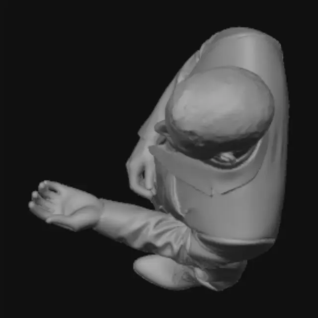 3D model for Suited Executive Adjusting Cuff