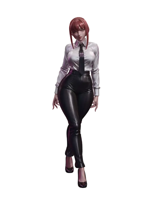 3D model for Leather-Clad Executive