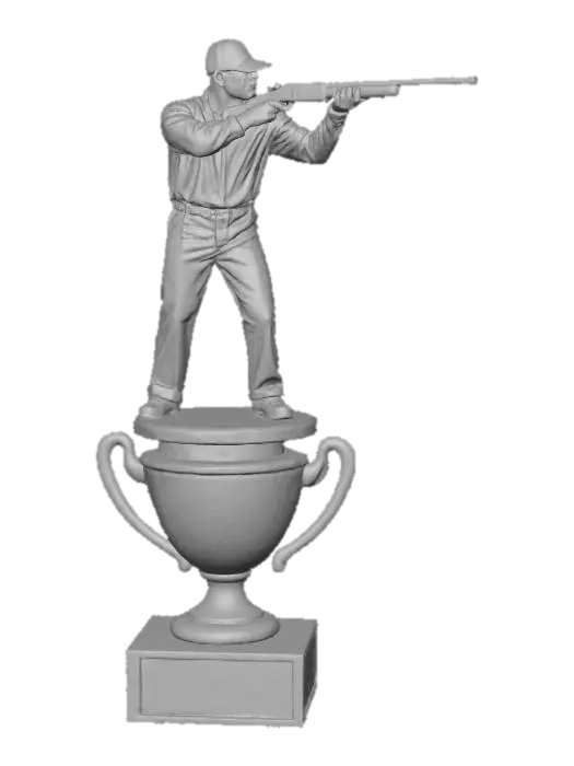 3D model for Golden Marksman Trophy
