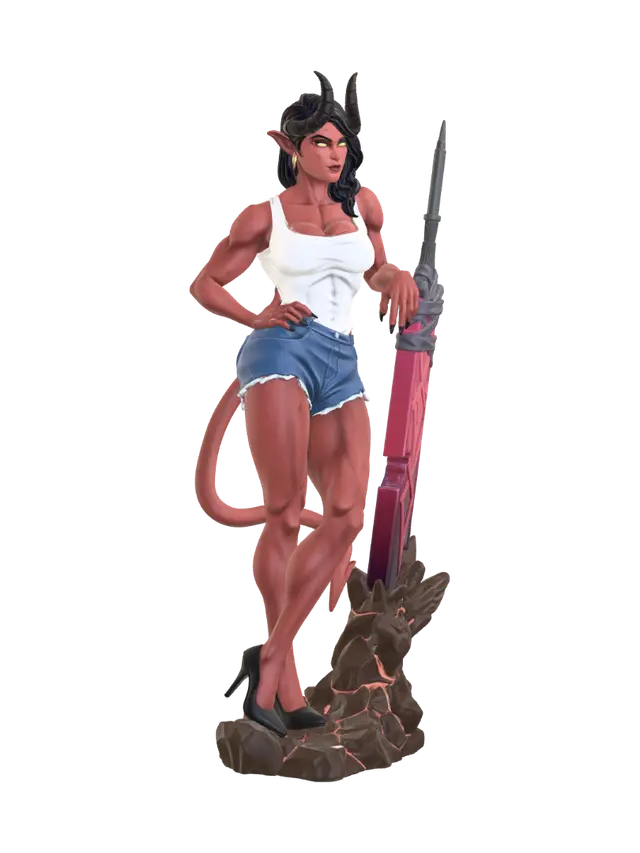 Modelo 3D de Malevola dispatch art, generado por IA