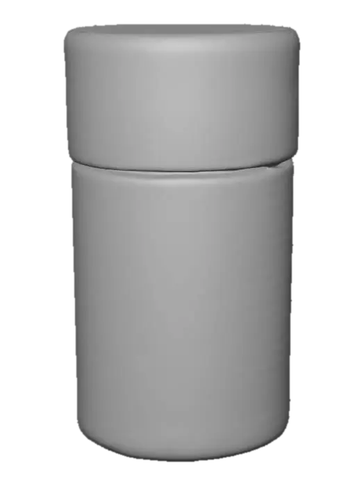 3D model for Crackled Yellow Cylinder