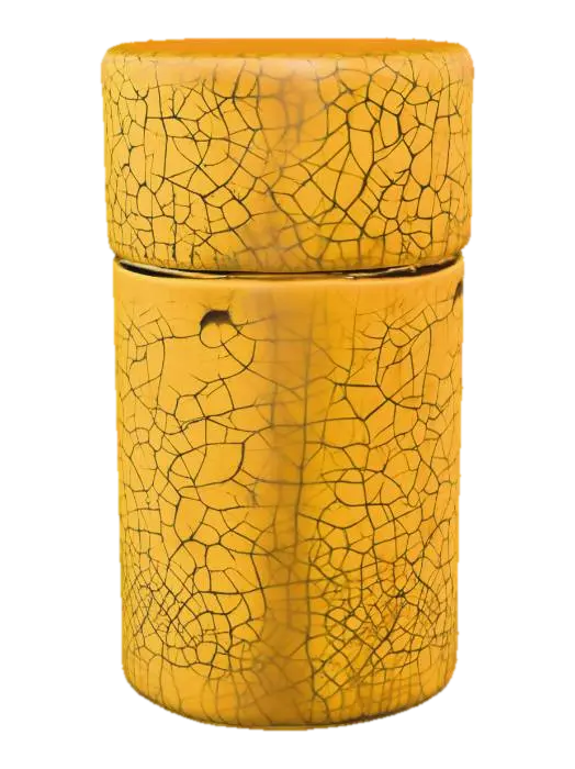 3D model for Crackled Yellow Cylinder