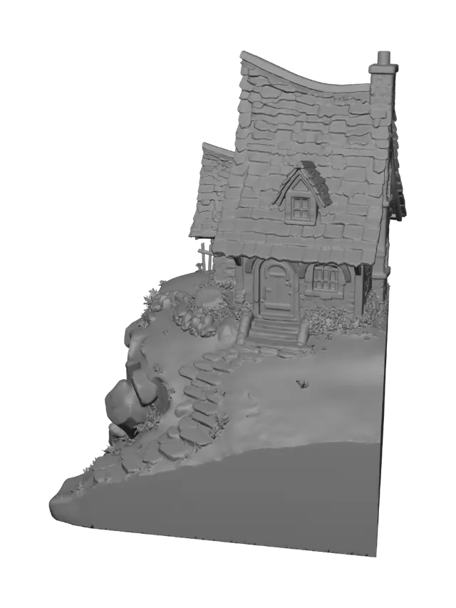 3D model for Cliffside Cottage