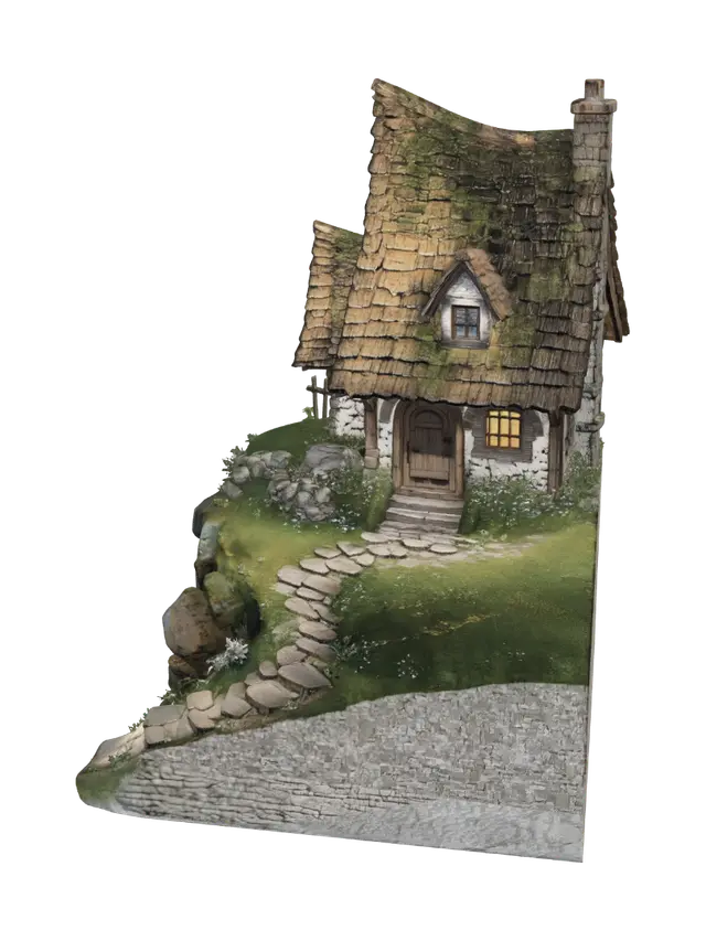 3D model for Cliffside Cottage