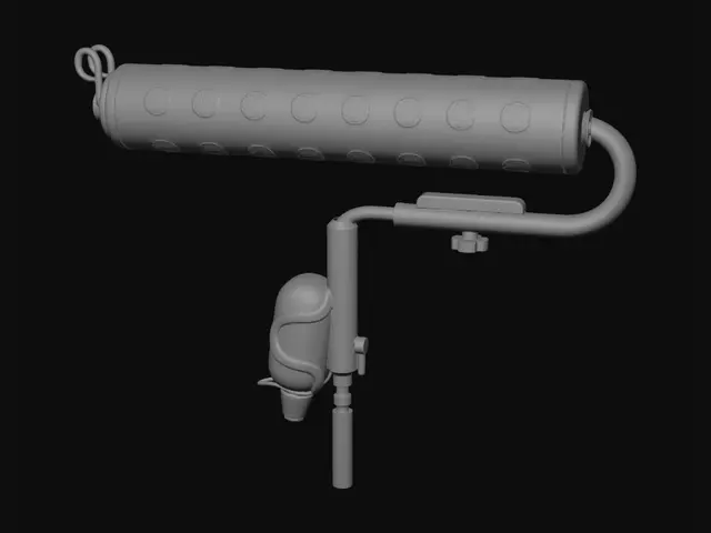 3D model for Paint roller with purple frame