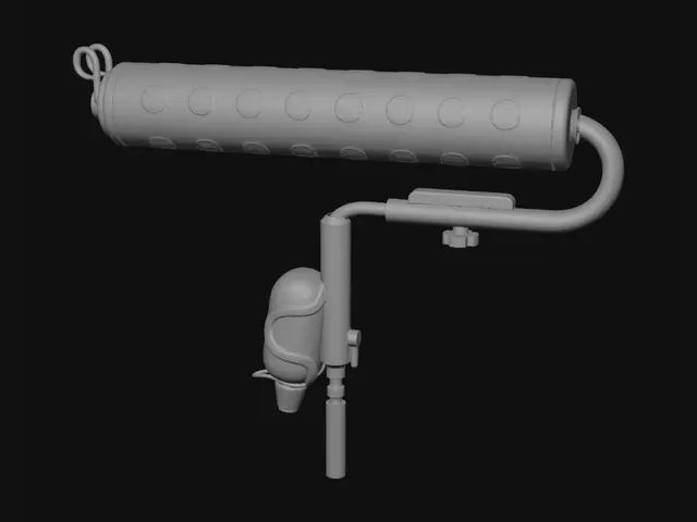 3D model for Paint roller with purple frame