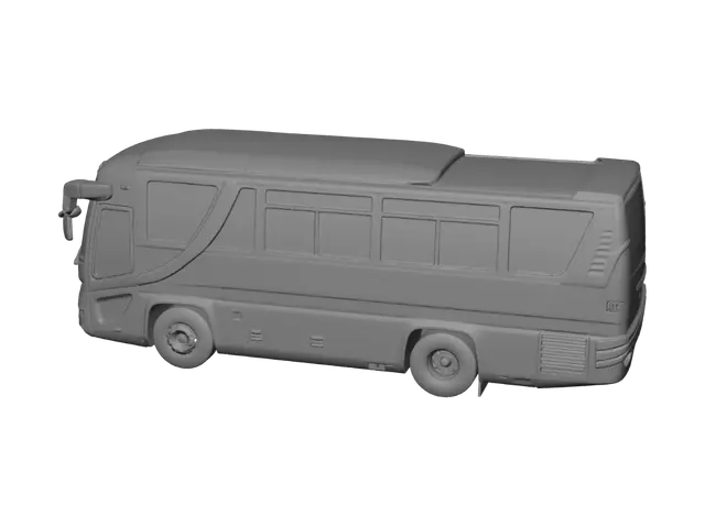 3D model for Highland Express Rainbow Coach