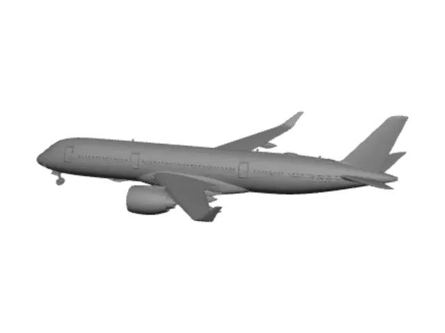 3D model for Japan Airlines on the tarmac
