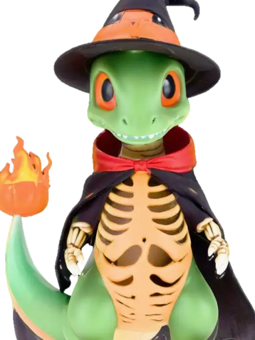 halloween charmander pokemon nightmare before christmas skelleton 3D model, vytvořený pomocí AI