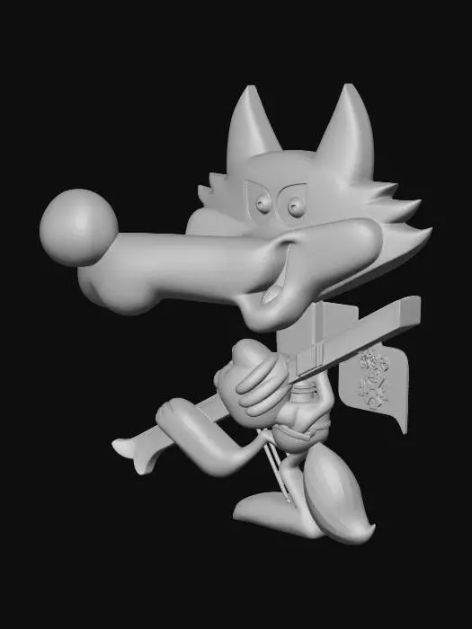 3D model for Olympic Wolf Mascot
