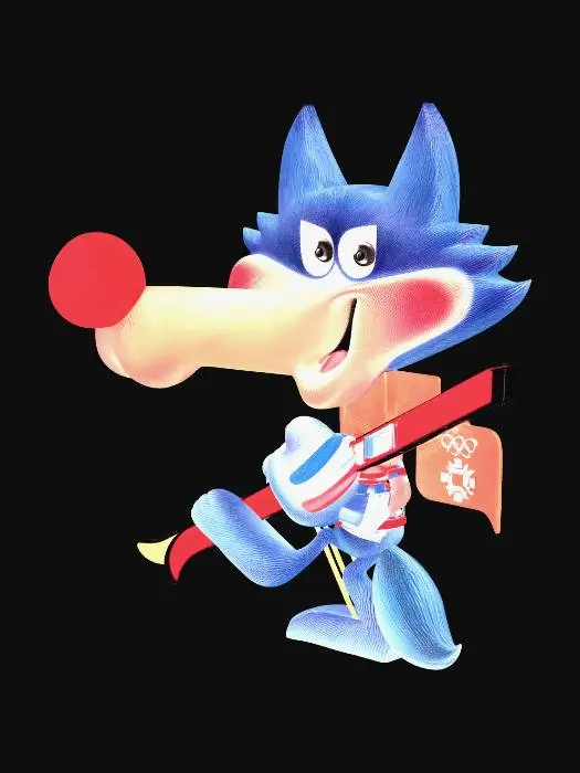 3D model for Olympic Wolf Mascot