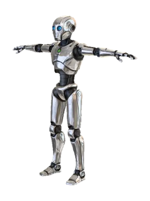 Robot Balance Test 3D model, vytvořený pomocí AI