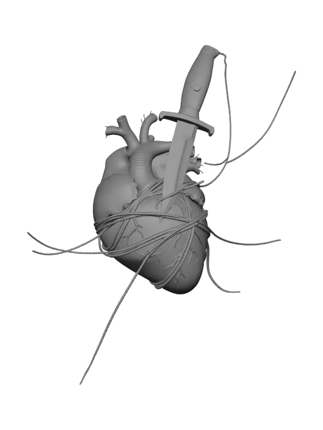 3D model for Sword Through a Heart