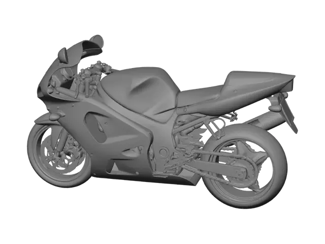 3D model for Suzuki GSX-R sportbike
