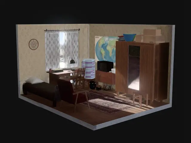 3D model for World Map Study Corner