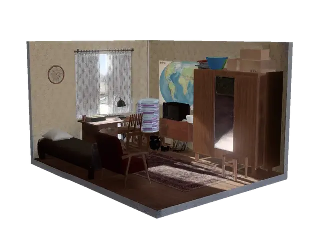 3D model for World Map Study Corner