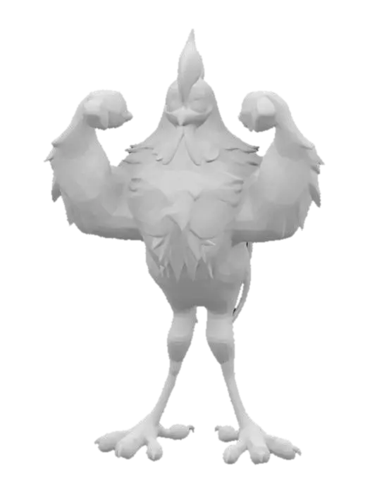 3D model for Strong Rooster