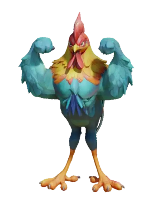 3D model for Strong Rooster