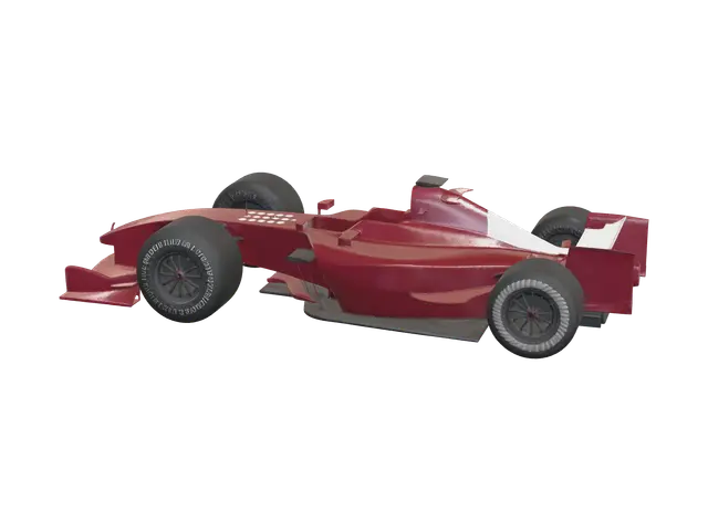 Realistic F1 Car - League 3D model, vytvořený pomocí AI