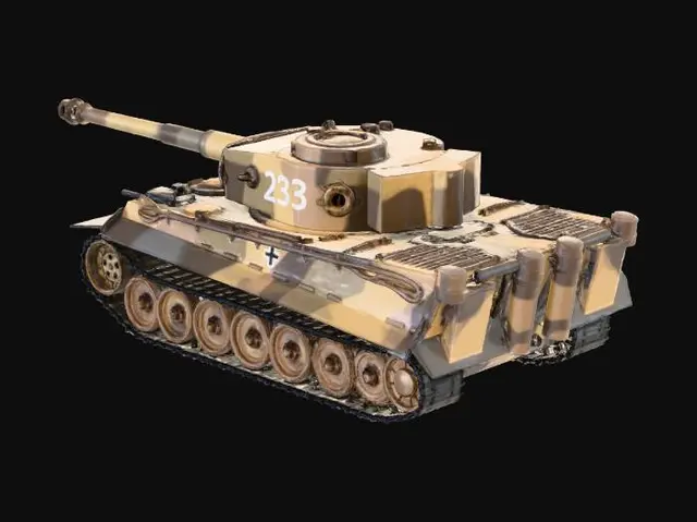 3D model for Tiger I Tank Illustration