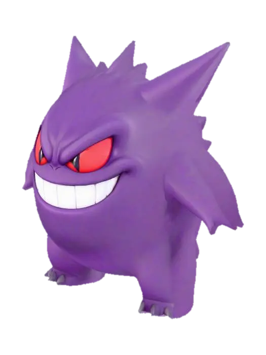 Gengar Grin - Graphics 3D model, vytvořený pomocí AI