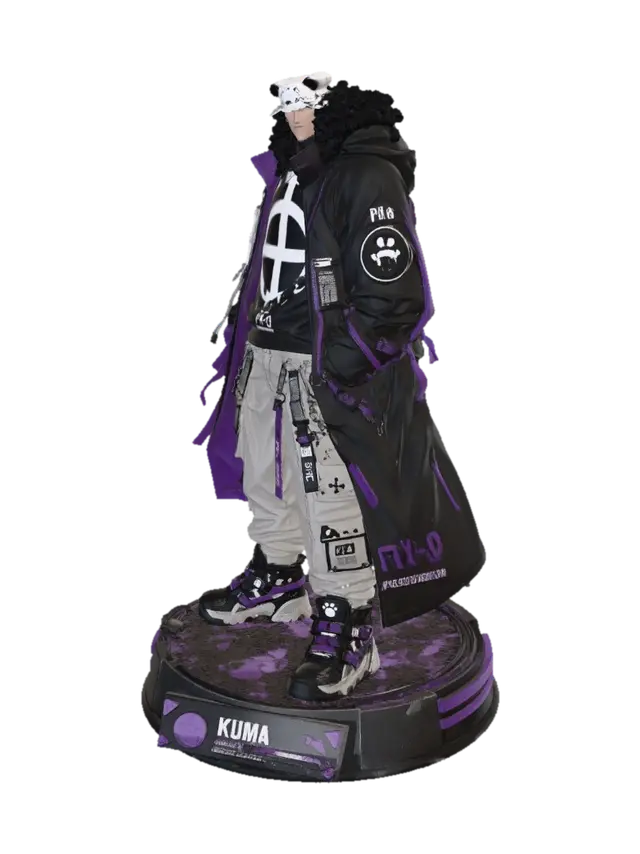 KUMA: The Tyrant, Father of Revolution 3D model, vytvořený pomocí AI