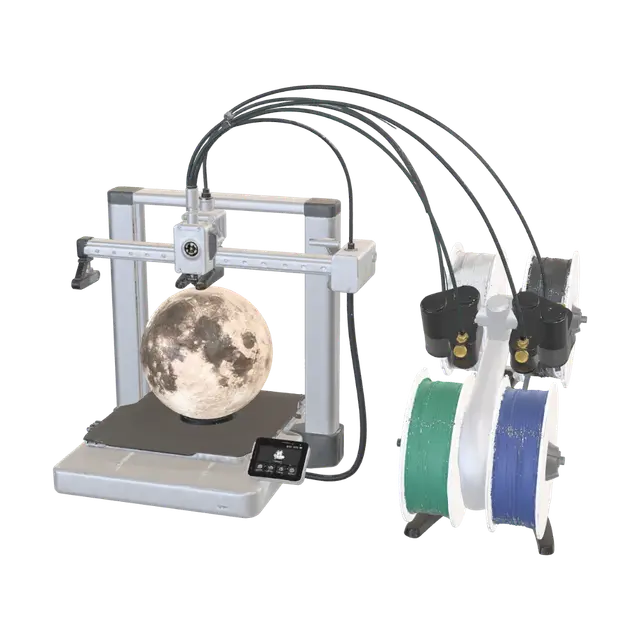 Bambu Lab A1 Combo (with AMS Lite) - Engineering-3D-modell, genererad av AI