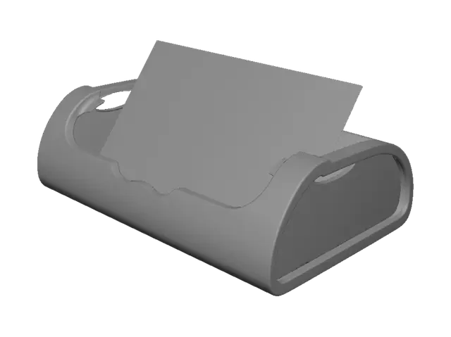 3D model for Make a cool looking business card holder to hold metal engraved cards