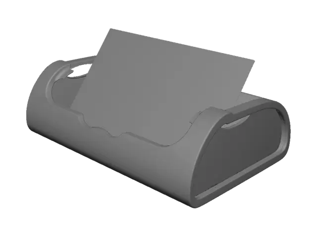 3D model for Make a cool looking business card holder to hold metal engraved cards