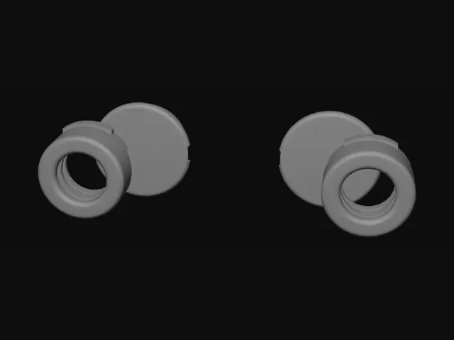 3D model for Flanged Bushing with 25mm Bore