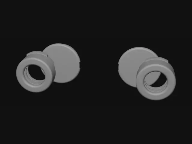 3D model for Flanged Bushing with 25mm Bore