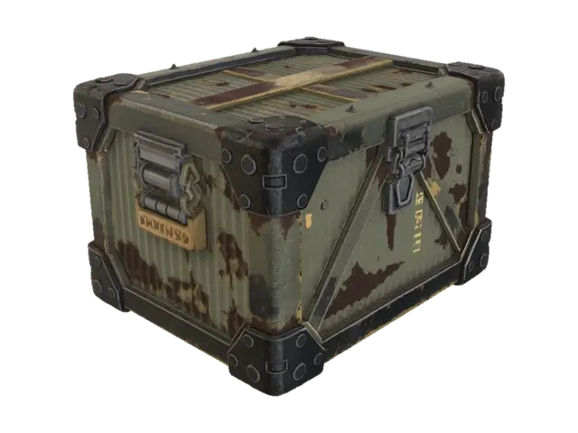 3D model for Weathered Camouflage Crate