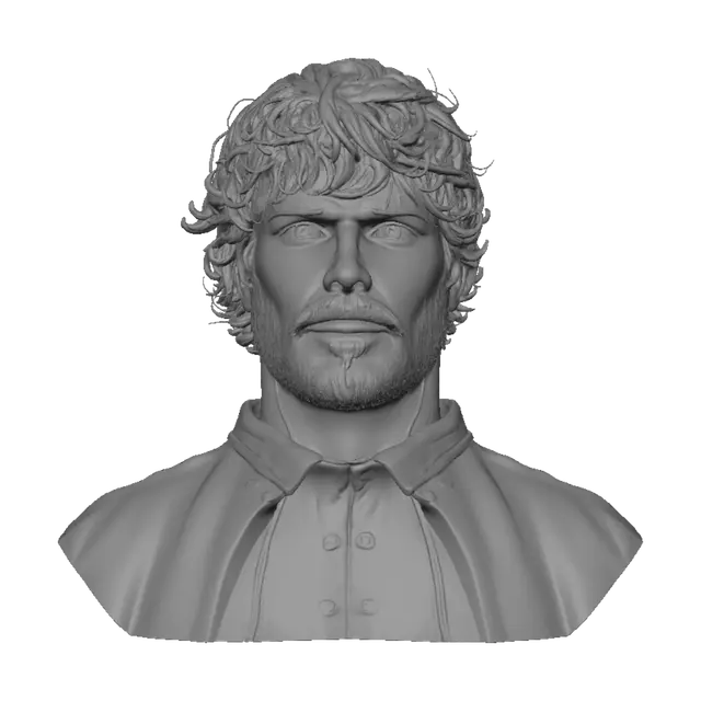 3D model for Wireframe Portrait