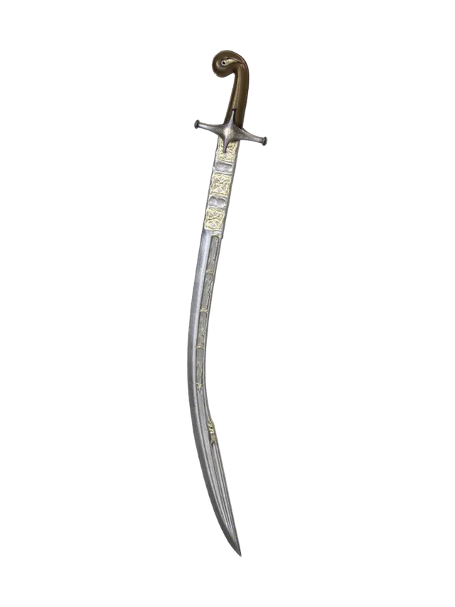 Ottoman Pasa Sword 3D model, vytvořený pomocí AI