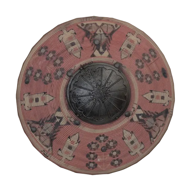 Ottoman Shield 17th Century 3D model, vytvořený pomocí AI