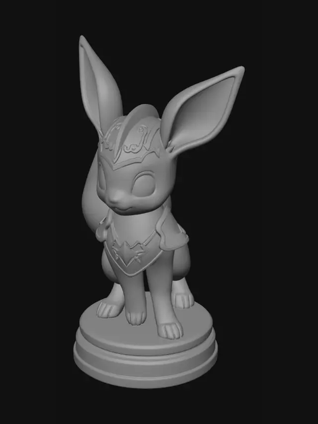 3D model for Eevee as a Pawn standing guard
