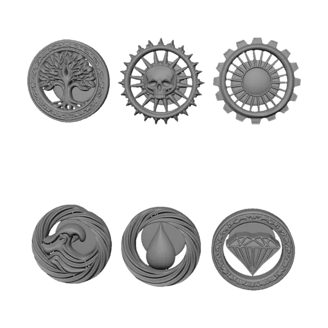 3D model for remove background and enhance the emblems for finer print