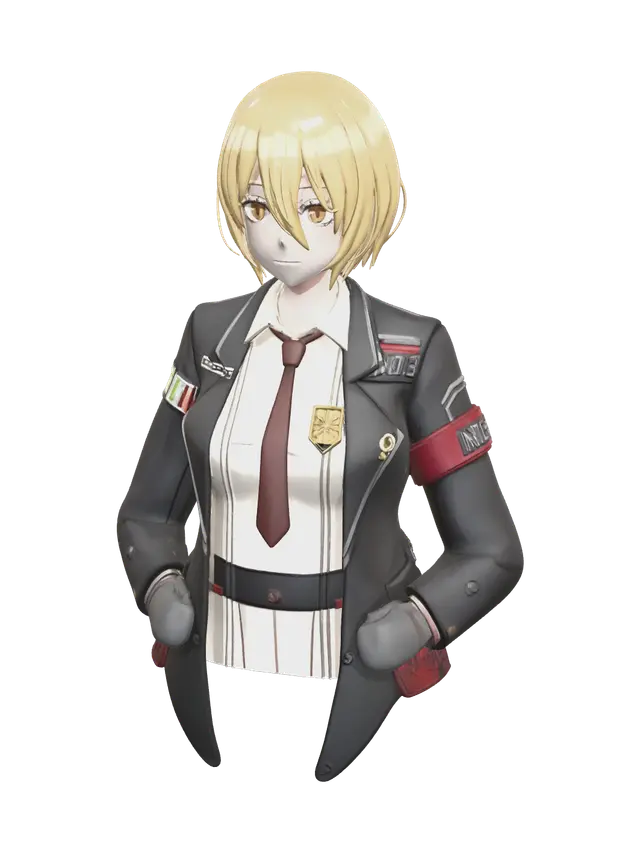 Stylized Don Quixote Limbus - Protagonist 3D model, vytvořený pomocí AI